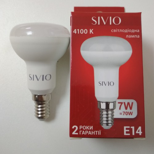Светодиодная лампа Sivio R50 7W 220В E14 4100К