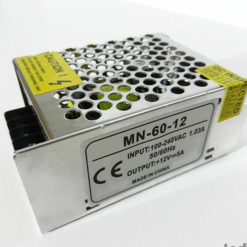 Блок питания MN-60-12 12В 5А 60Вт Mini Standart