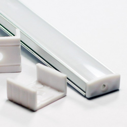 Алюминиевый профиль для светодиодной ленты LD-7 + Рассеиватель